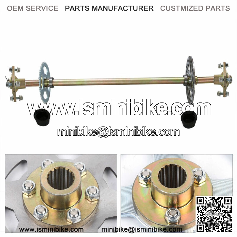 Go Kart Complete Rear Live Axle Kit for Brake Disc Caliper ATV QUAD Buggy
