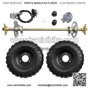 Rear Axle Assembly Complete Wheel Hub Kit Set for Go Kart Quad Trike Drift Bikes