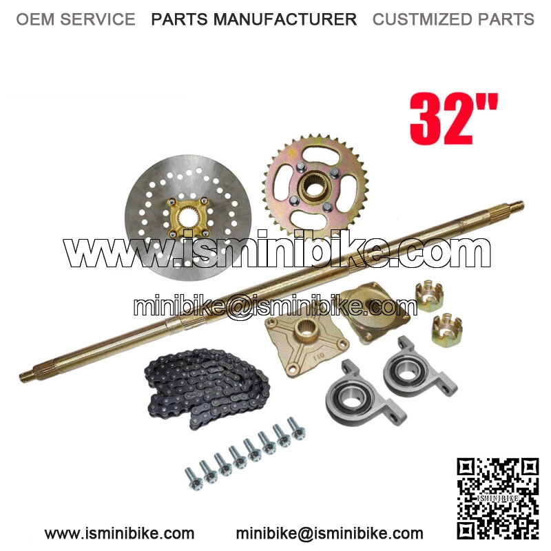 Go Kart Rear Axle Assembly Kit Complete Wheel Hub for Mini Kids ATV QUAD Buggy