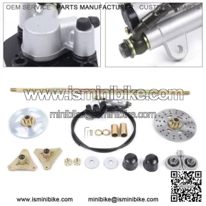 New ListingRear Axle Shaft Brake Caliper Assembly Sprocket Kit For 70CC ATV Buggy Go Karts