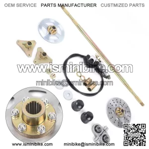 Complete Rear Axle Kit For Quad ATV Buggy Go Kart With Master Cylinder&Caliper
