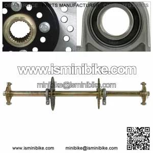 32" Go Kart Rear Axle Kit Brake Assembly Sprocket Hub For Golf Cart ATV Quad NEW