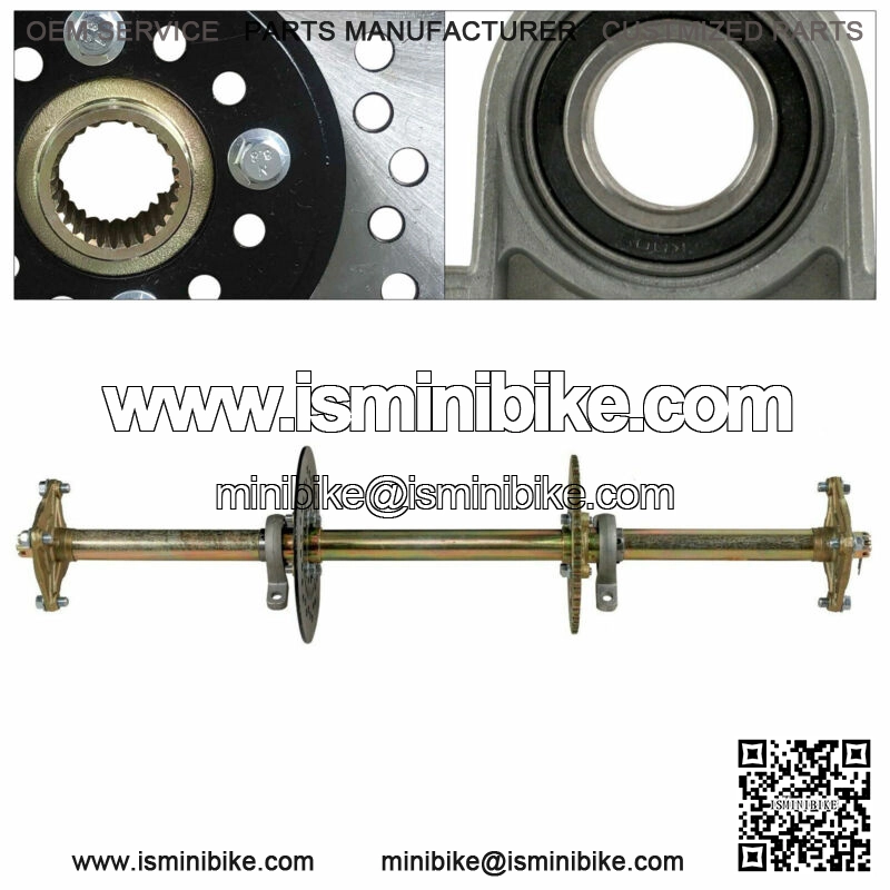 32" Go Kart Rear Axle Kit Brake Assembly Sprocket Hub For Golf Cart ATV Quad NEW