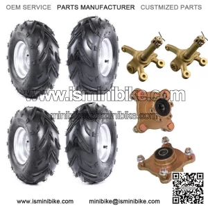 16X8-7 Tire Rim 3/ 4 Stud Lug Wheel Hub kit 16X8-7 for ATV Quad Bike Go Kart