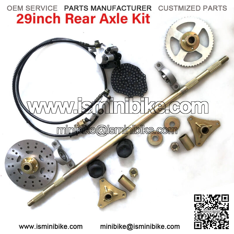 29?? ATV Quad Go Kart Rear Live Axle Kit Complete Wheels Sprocket Brake Wheel Hub