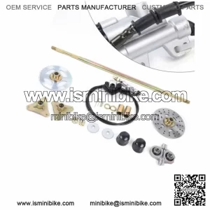 740mm Complete Rear Axle Kit W/ Master Cylinder & Caliper For Go Kart 50cc ATV
