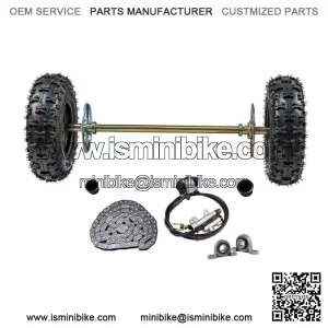 29" Go Kart Rear Axle Shaft Kit w/ 6" Wheels Tire Hub Disc for Drift Trike ATV