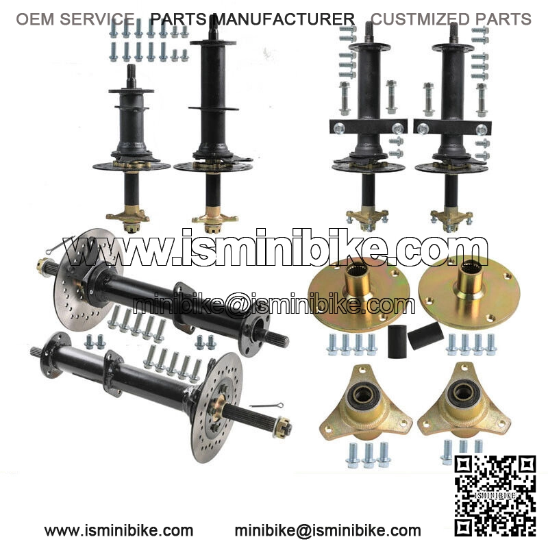 30 34 40" Differential Rear Axle Kit Drive Shaft Wheel Hub Go Kart Golf Tricycle