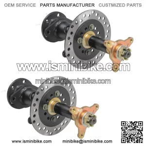 2x Go Kart Rear Differential Split Axles Kit Disc Brake Drive Shaft fr ATV Buggy