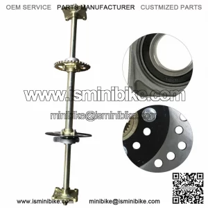 Complete Go Kart Live Rear Axle Kit 815mm W/Wheel Hub Set For Go kart Trike Quad