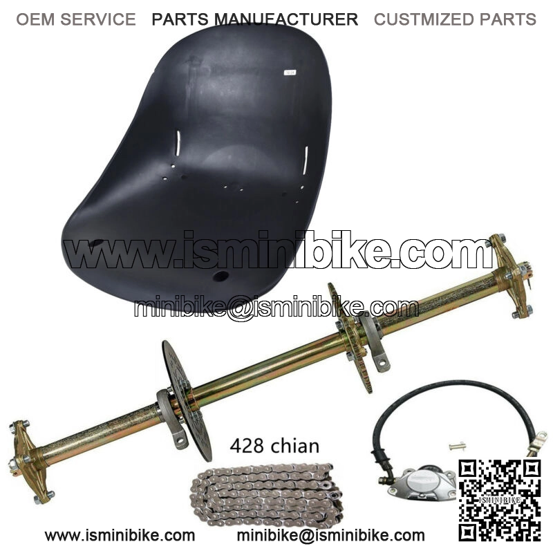 32" Rear Axle Kit Brake Assembly+Seat for Go Kart ATV Quad Drift Trike Buggy