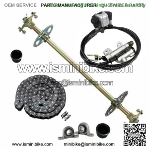Complete 29" Rear Axle Kit +Brake T8F Chian Drift Trike ATV Go Kart Fun Cart