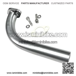 Exhaust Pipe Header For: Monster moto 80cc, Lifan 3HP, Temu 99cc mini bike